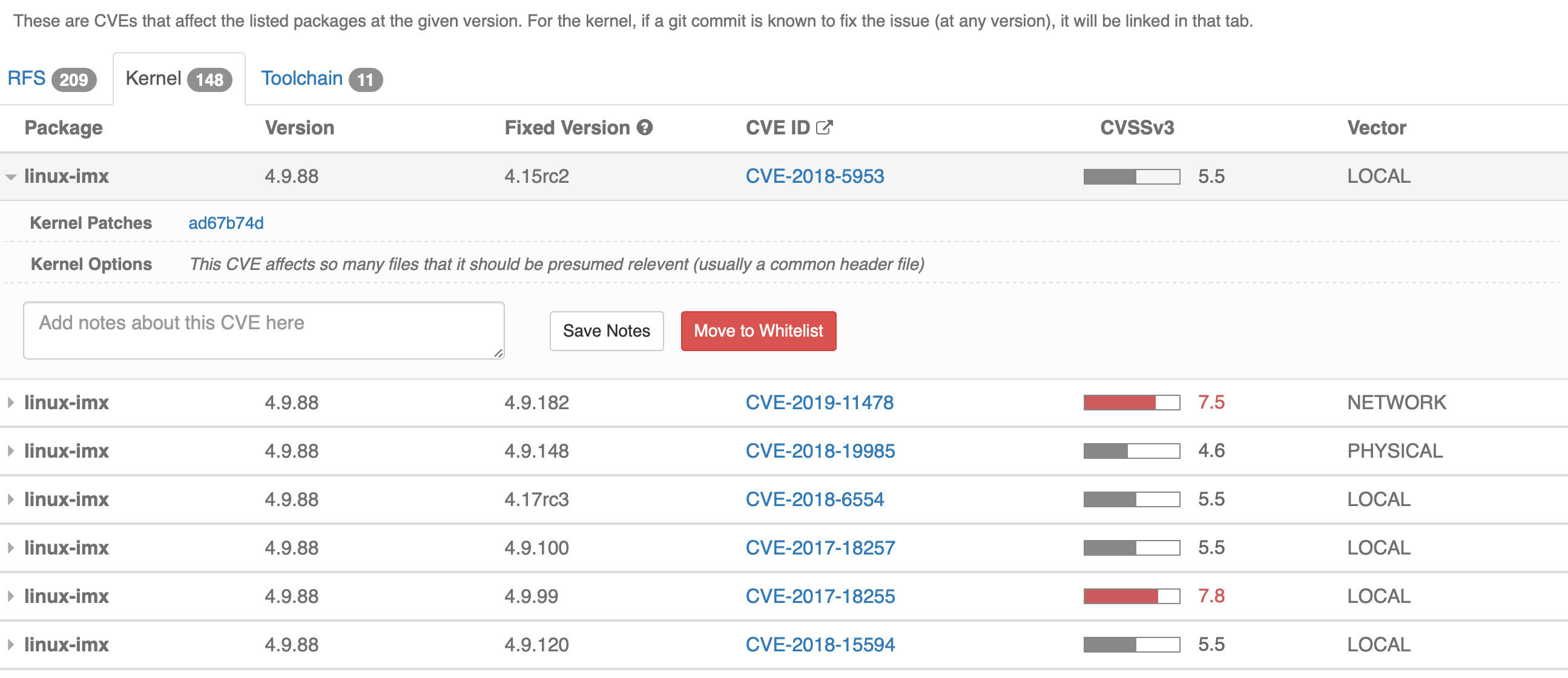 Vigiles Prime provides a link to the Kernel Patch that fixes this vulnerability, streamlining the patch management process
